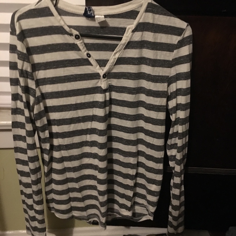 Really soft striped Henley. H&M men’s